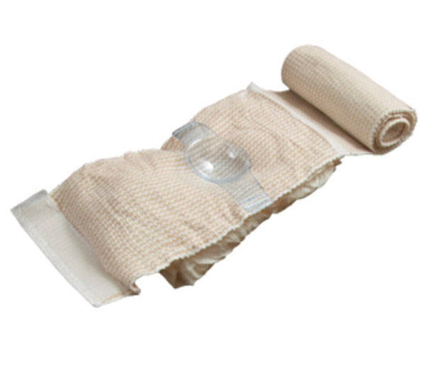The Flat Pack Olaes Bandage features stop-and-go brakes to control the amount of gauze in use, making application easier.