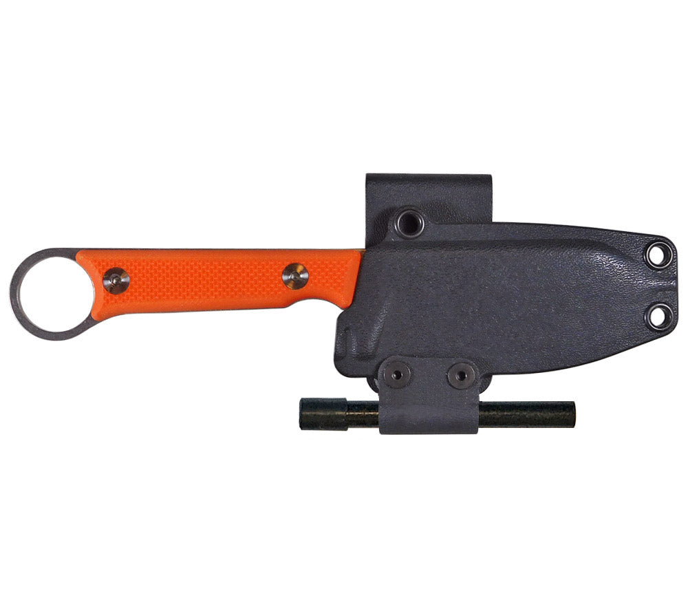 WRK's Firecraft 3.5 sheath can be configured for horizontal or vertical carry.