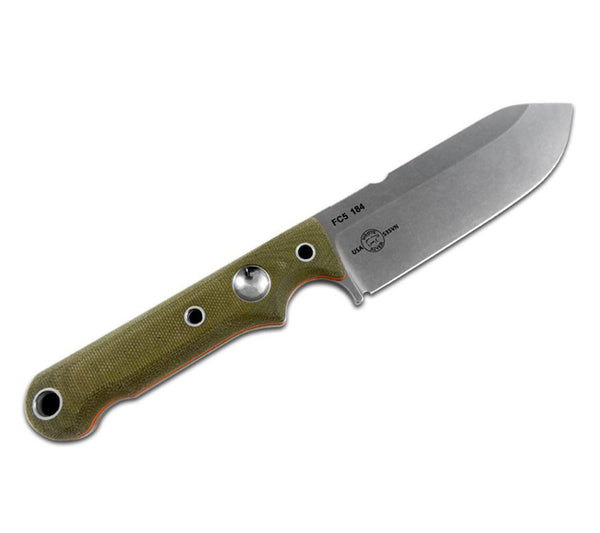 The Firecraft 5 Knife from White River Knife and Tool is made in the USA from S35VN Stainless Steel.
